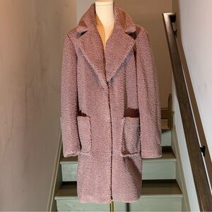 Women's Pink Teddy Coat